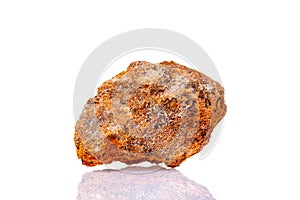 Macro mineral stone hemimorphite on a white background