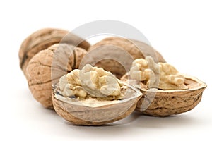 Macro of nutmeat and nuts