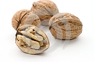 Macro of nutmeat and nuts