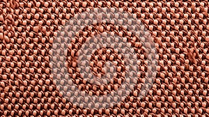 High Resolution Orange Woven Cloth In Bronze Casting Style photo