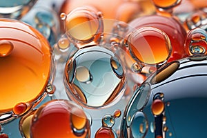 Macro photo of bubbles