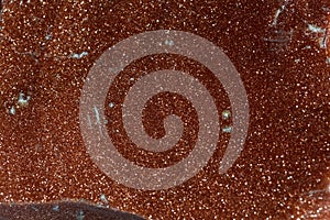 Macro photo of Goldstone glass