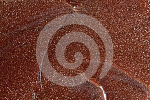 Macro photo of Goldstone glass