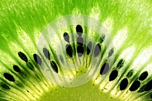 Macro photo of kiwi fruit