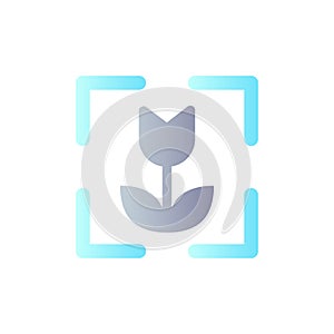 Macro photo mode flat gradient color ui icon