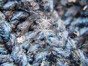 Macro photo of a snowflake