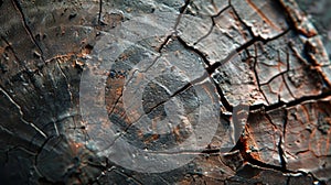 A macro photograph of a piezoelectric ceramic disk with subtle cracks and imperfections visible on its surface photo
