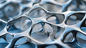 A macro photograph showcases the intricate and geometric structure of a piezoelectric material hinting at the potential photo