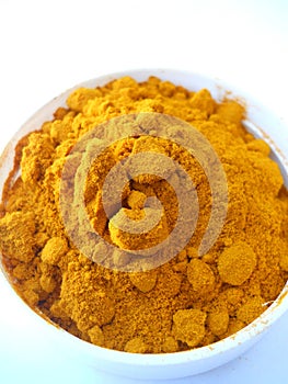 Macro Photograph of Turmeric Powder