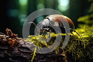 Macro photographs of macrofauna in the forest photo