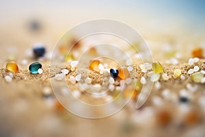 macro photography of grains of sand on a beach