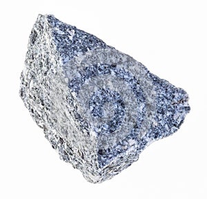 raw diorite stone on white photo