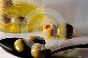 Macro Pimiento Stuffed Olives