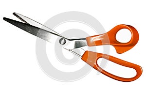 Macro pinking shears or scissors