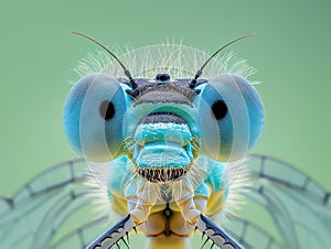 Macro Portrait of a Dragonfly photo
