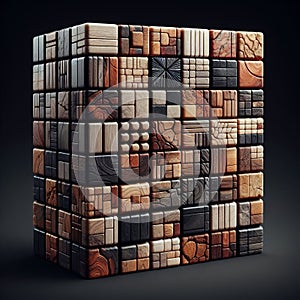 Macro Realism Tetris Tetris blocks with macro realistic desig