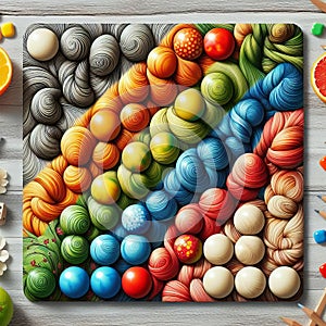 Macro Realism Twister Twister game with macro realistic desin