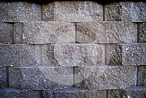 Macro of Retaining wall