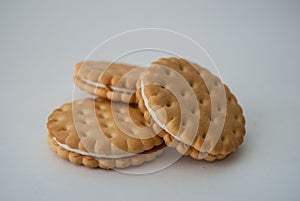 Macro round cookies