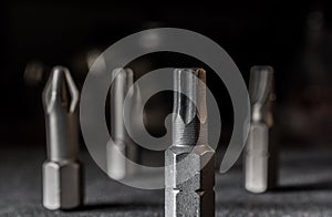 Macro Of A Shiny Torx Bit