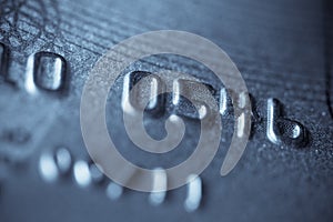 Macro shoot of a credit card