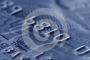 Macro shoot of credit card