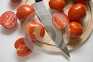 Macro shoot of tomatoes