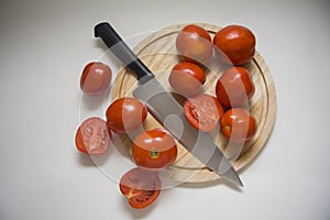 Macro shoot of tomatoes