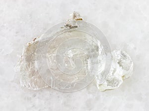 Brucite stone (Magnesium oxide ore) on white photo