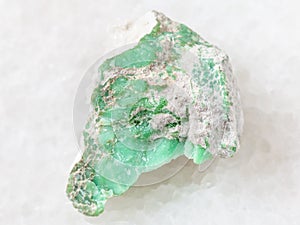 rough Variscite stone on white photo