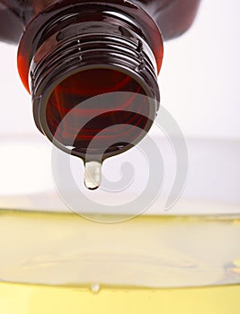 Macro shot of an aromatherapy oil