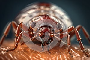 macro shot of bed bug