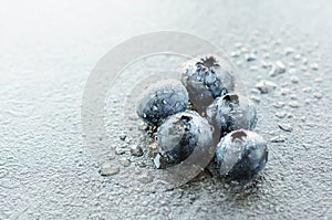 Macro shot of blueberries