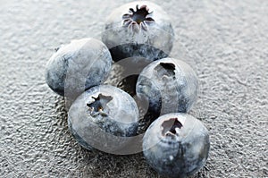 Macro shot of blueberries