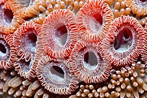 macro shot of a coral polyp