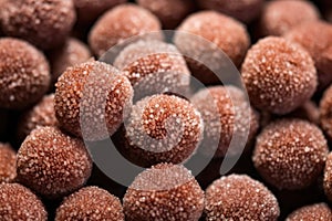 macro shot of date balls surface texture