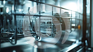 A macro shot of the dishwashers stainless steel interior showcasing its durability and resistance to rust or stains