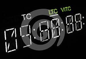 Macro shot-display of the broadcast vcr