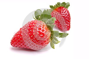 Macro shot of fresh strawberry