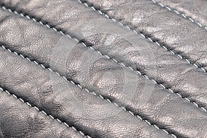 Macro shot leather texture background. Part of perforated leather details. Perforated leather texture background. Texture leather