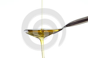 Macro shot of Olive oil