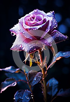 Macro shot of a pink rose, uhd coloring photo