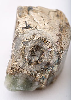 Macro shot of pyrite mineral