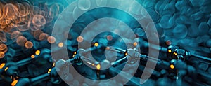 Macro shot of a single layer of graphene, showcasing its exceptional electrical conductivity and transparency photo
