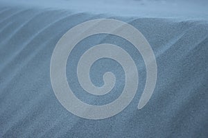 Macro shot of a small sand dune