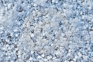 Macro shot of snow texure