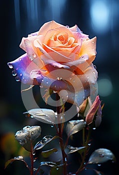 Macro shot of a pink rose, uhd coloring photo