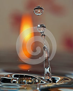 Macro shot of water drops.