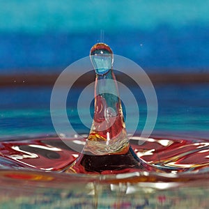 Macro shot of water drops.