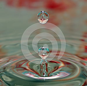 Macro shot of water drops.